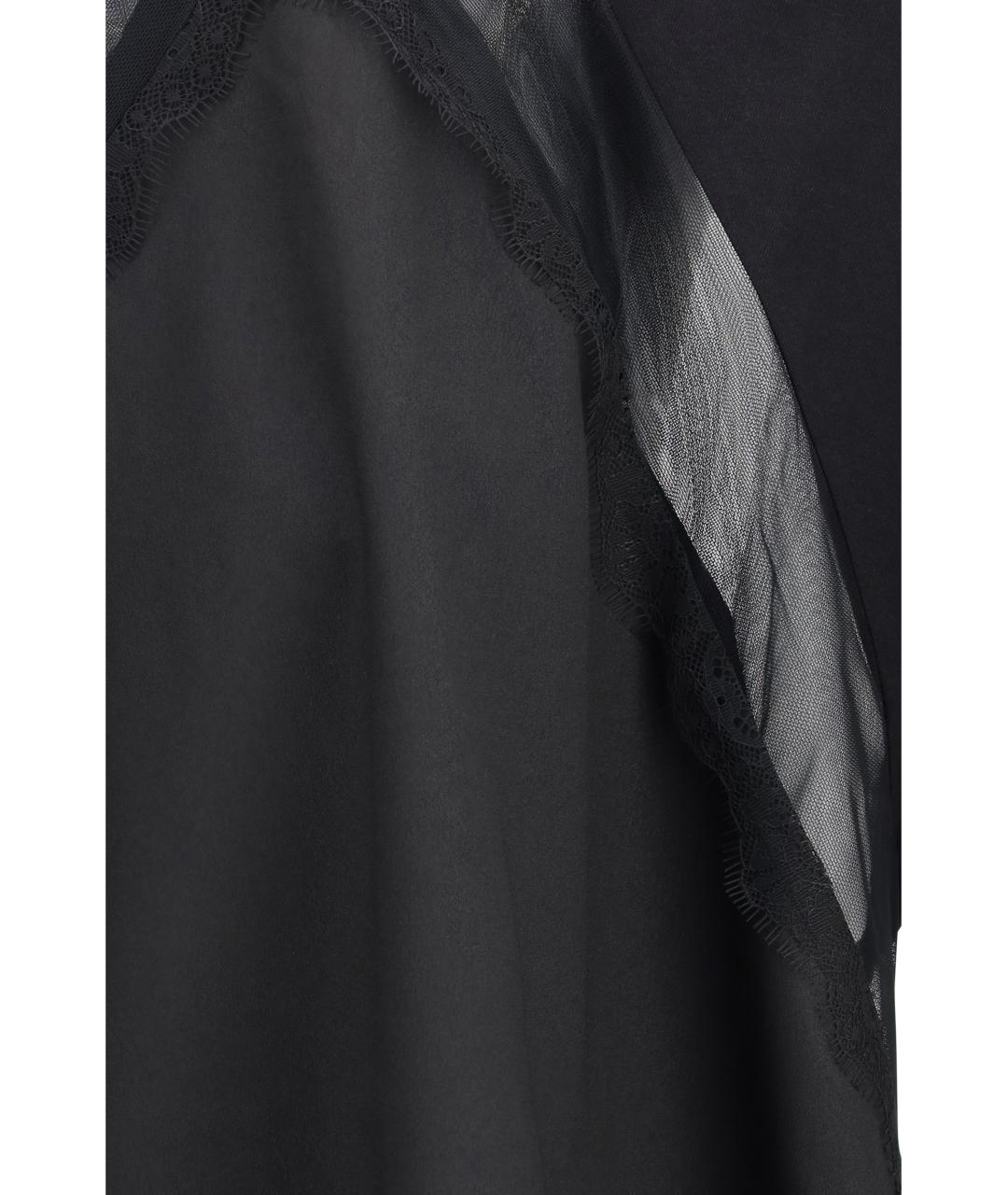 PINKO Черная хлопковая футболка, фото 3