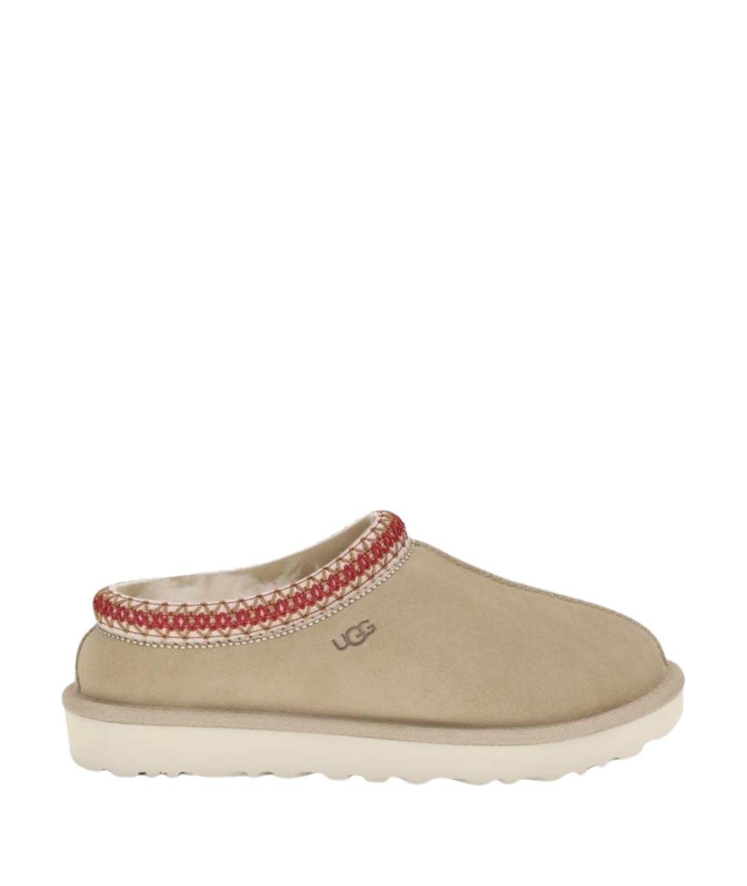 UGG AUSTRALIA Бежевые замшевые мюли, фото 1