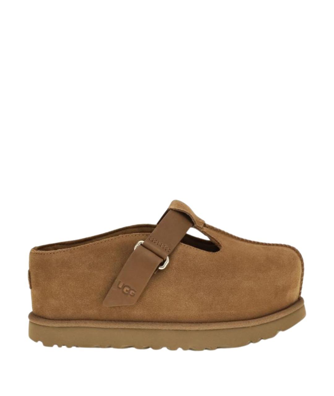 UGG AUSTRALIA Коричневые замшевые мюли, фото 1