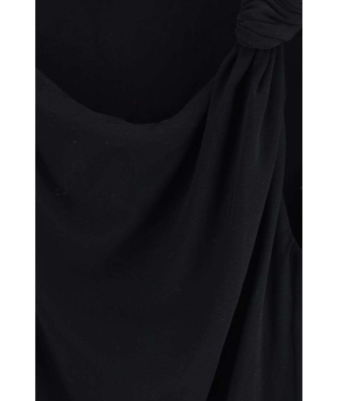 PINKO Черная хлопковая майка, фото 3