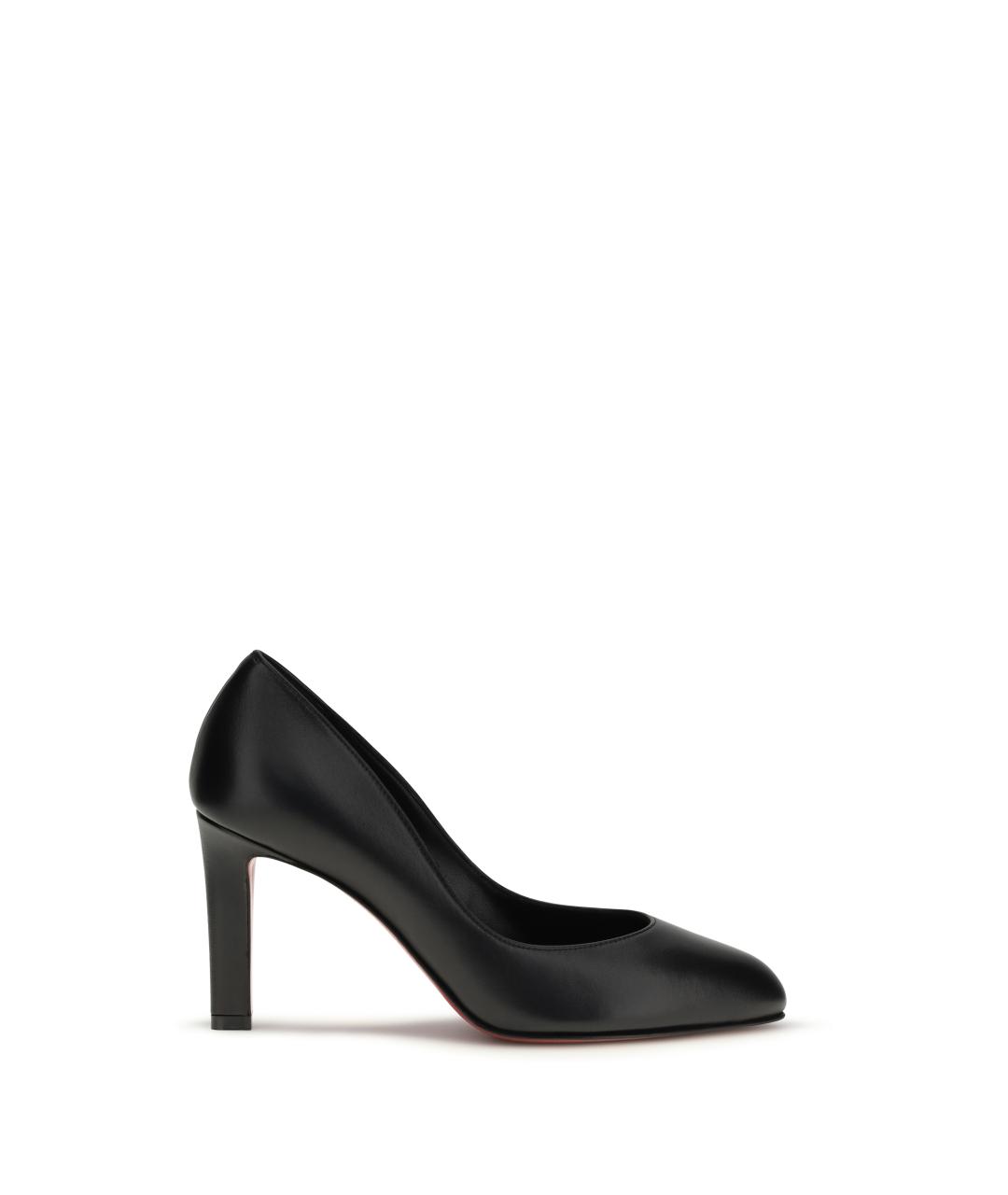 CHRISTIAN LOUBOUTIN Черные кожаные туфли, фото 1