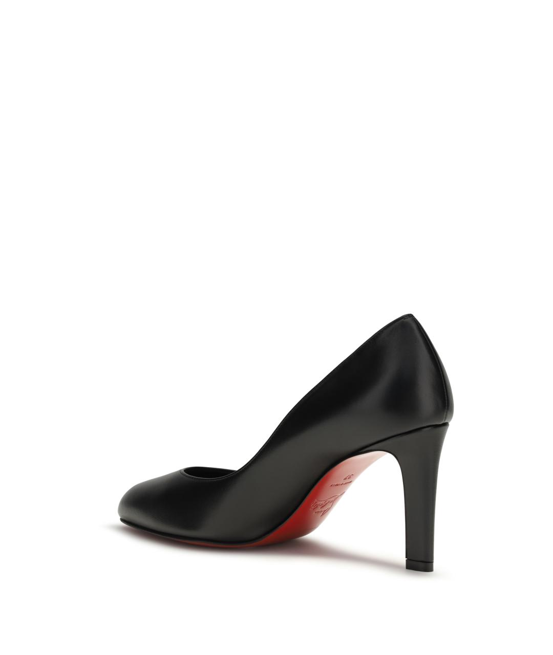 CHRISTIAN LOUBOUTIN Черные кожаные туфли, фото 3