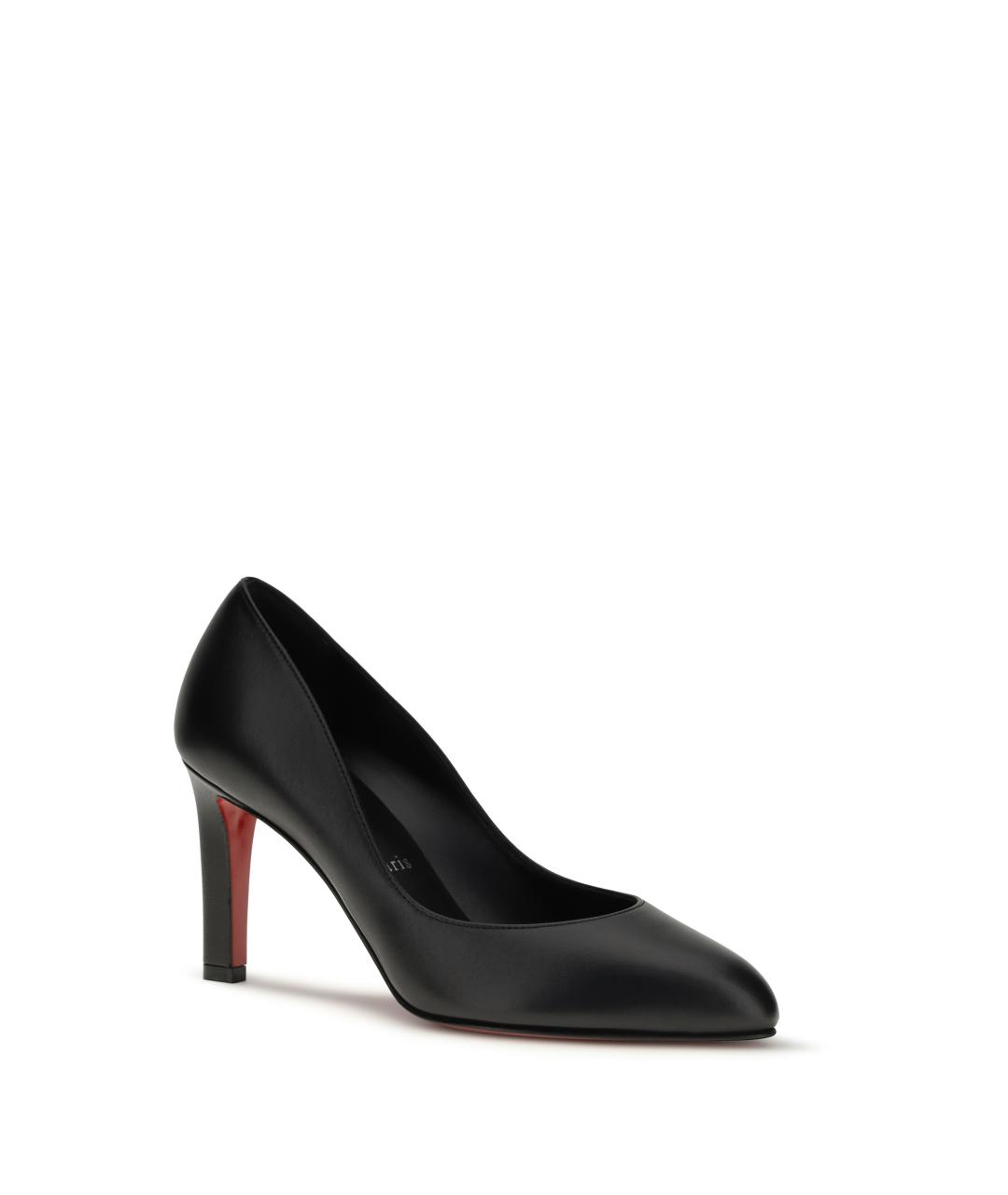 CHRISTIAN LOUBOUTIN Черные кожаные туфли, фото 2