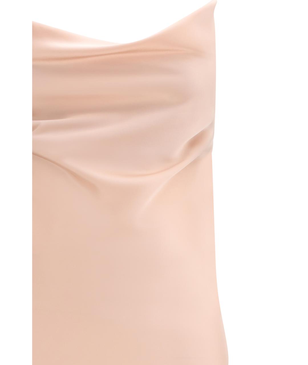 PINKO Бежевое коктейльное платье, фото 3