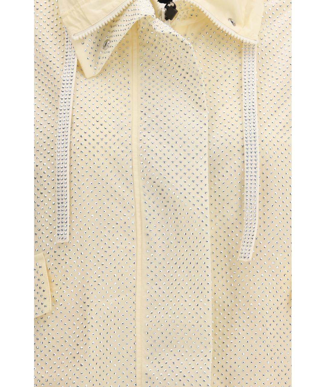 PINKO Бежевая полиэстеровая куртка, фото 3