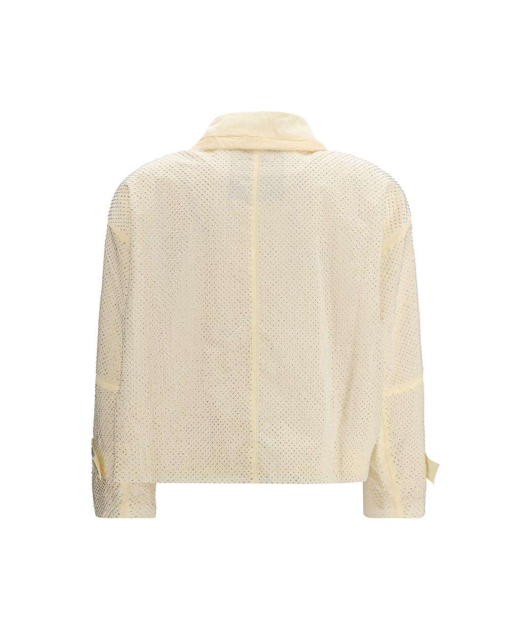 PINKO Бежевая полиэстеровая куртка, фото 2