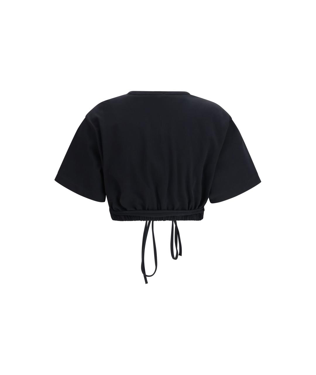 PINKO Черная хлопковая футболка, фото 2