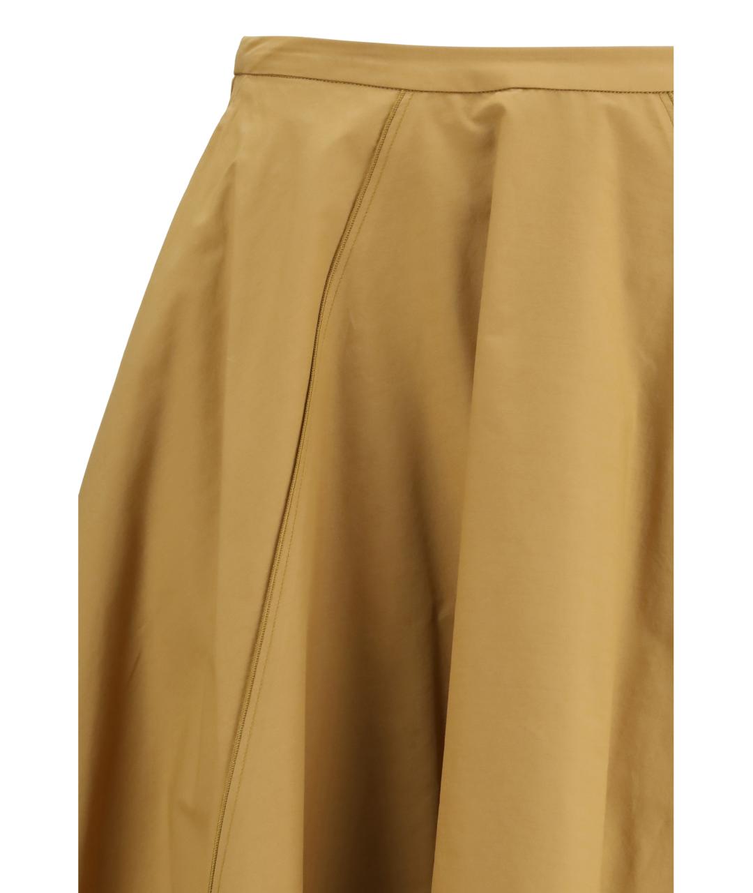 FORTE FORTE Бежевая хлопковая юбка миди, фото 3