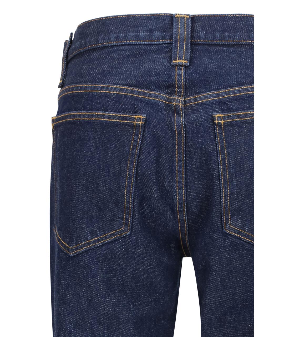 KHAITE Синие хлопковые прямые джинсы, фото 3