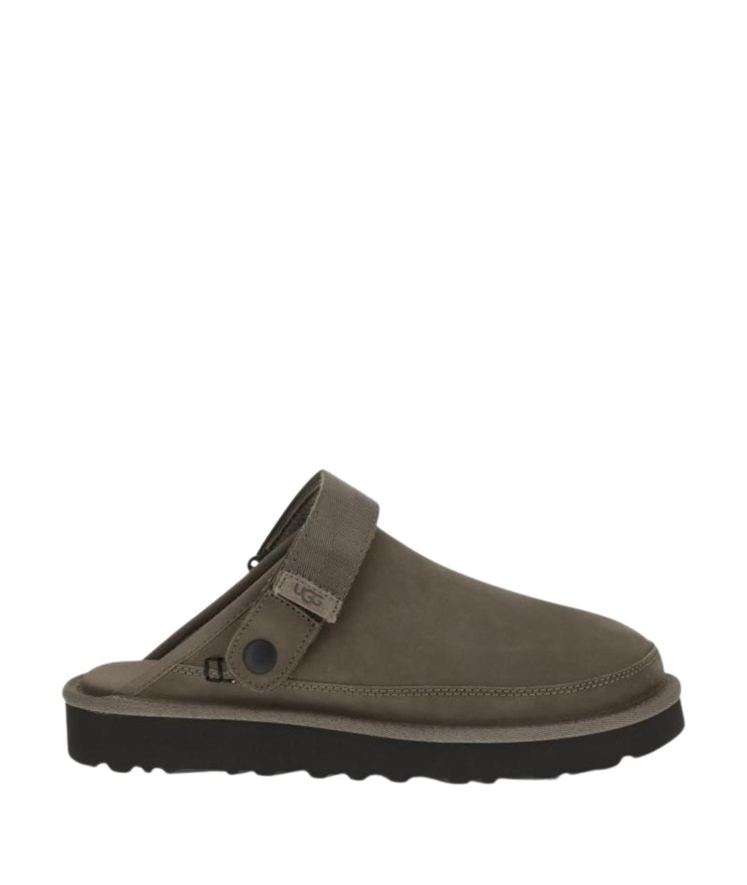 UGG AUSTRALIA Хаки замшевые сандалии, фото 1
