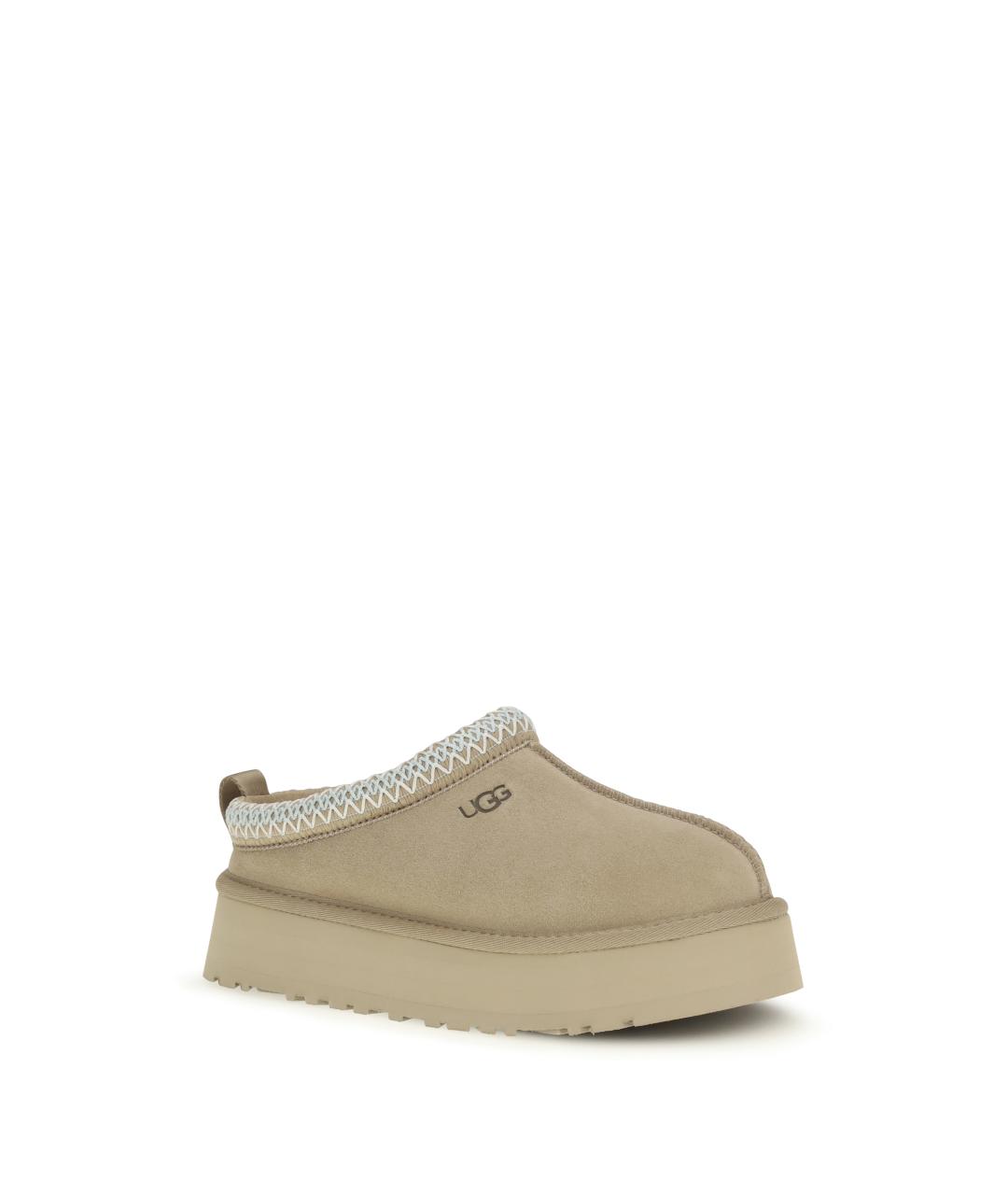 UGG AUSTRALIA Бежевые замшевые мюли, фото 2