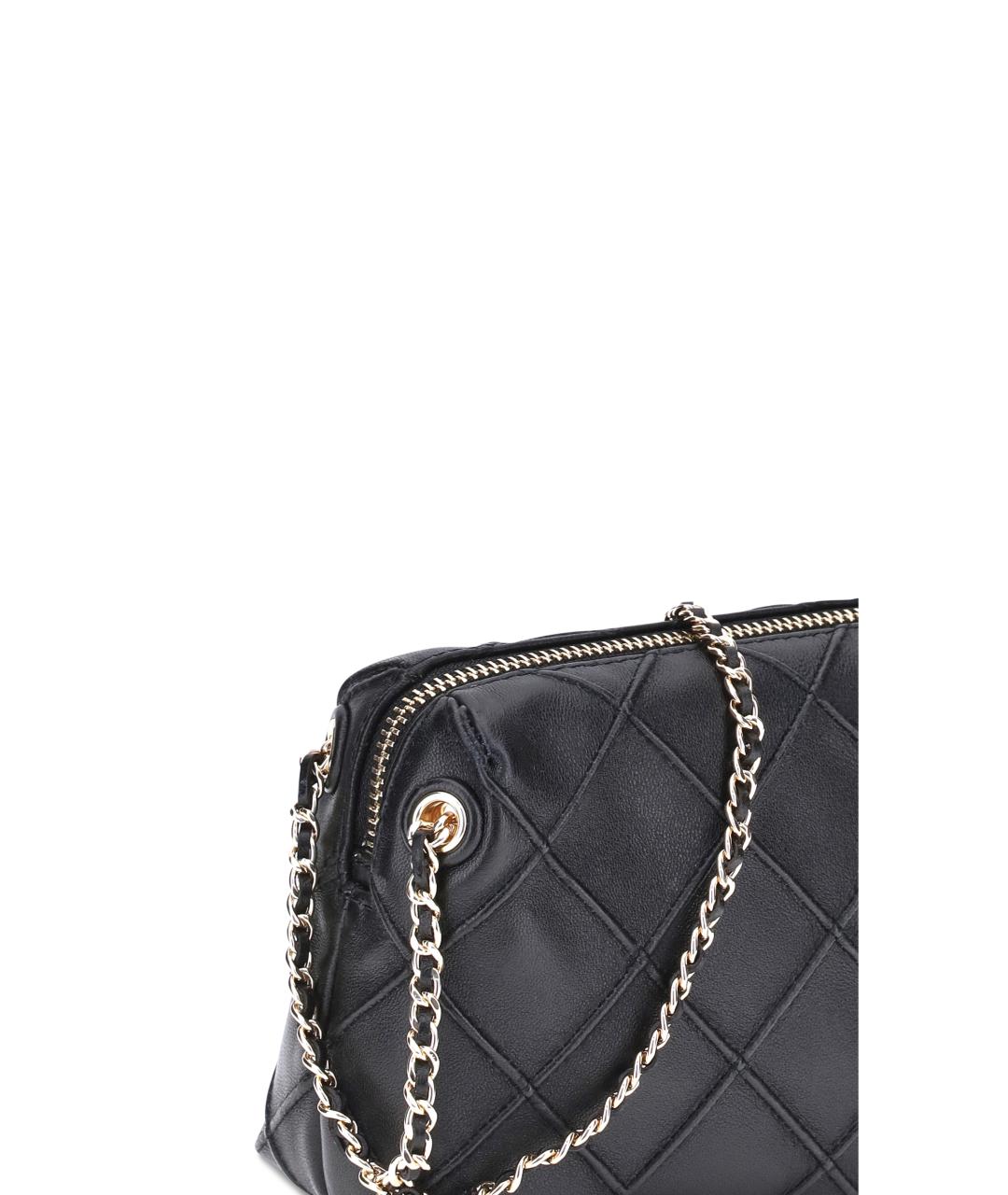 TORY BURCH Черная кожаная сумка через плечо, фото 4