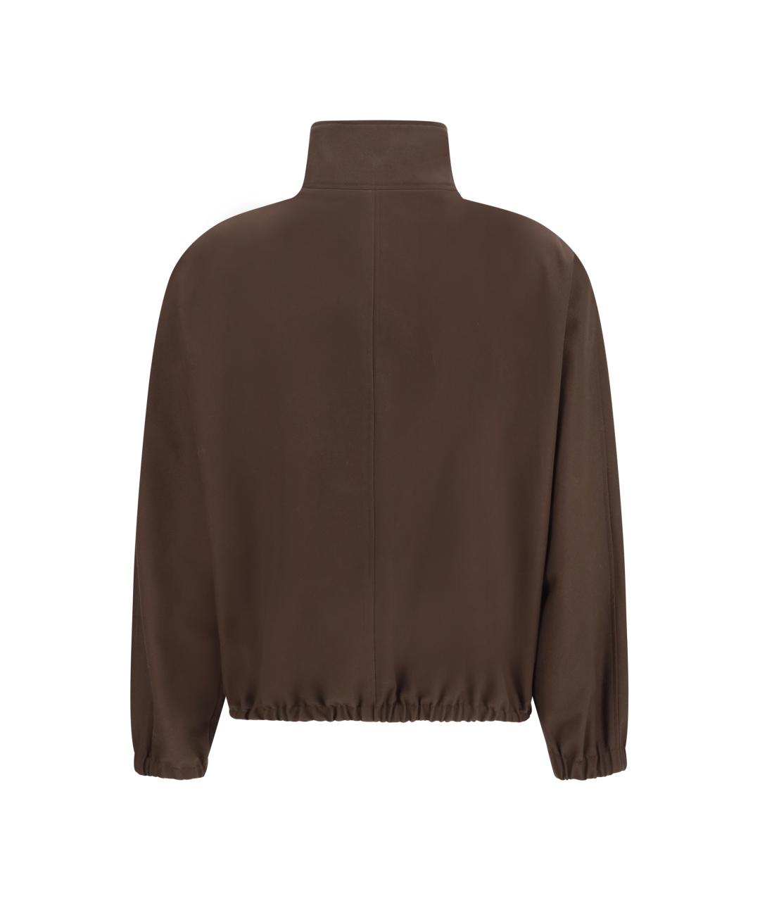 COURREGES Коричневая полиэстеровая куртка, фото 2