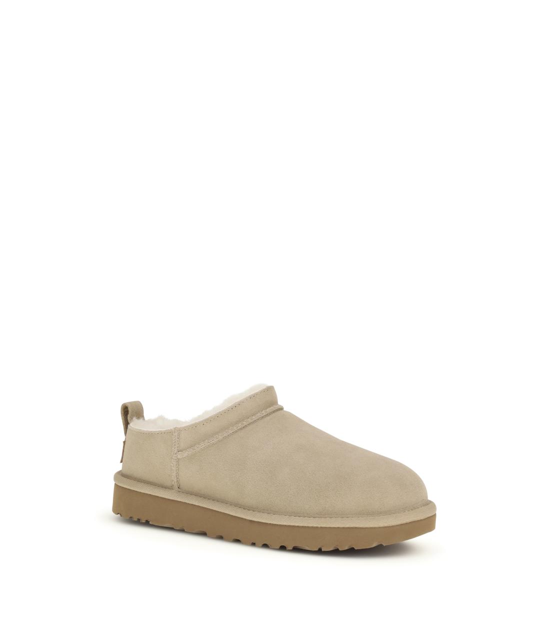 UGG AUSTRALIA Бежевые замшевые мюли, фото 2