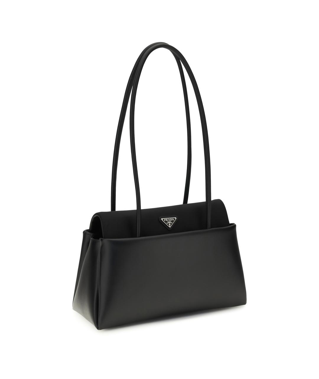 PRADA Черная кожаная сумка через плечо, фото 2