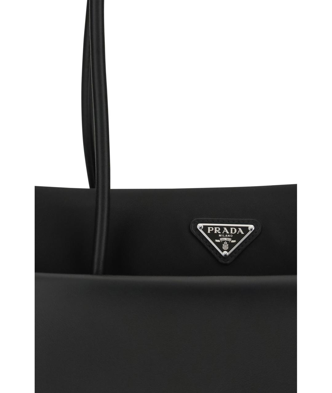 PRADA Черная кожаная сумка через плечо, фото 4