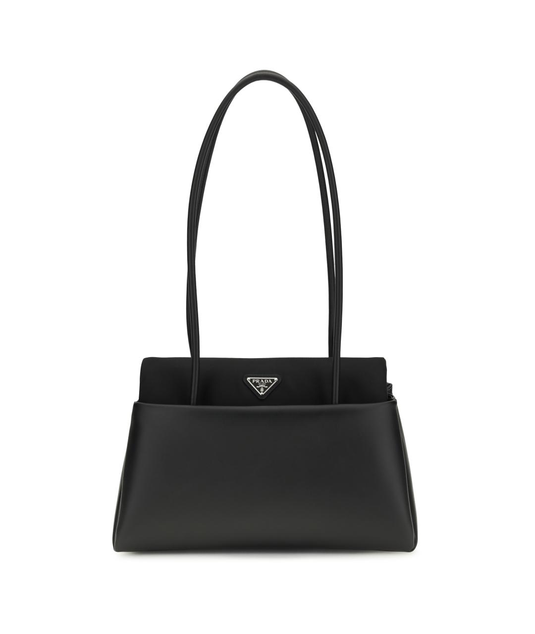 PRADA Черная кожаная сумка через плечо, фото 1