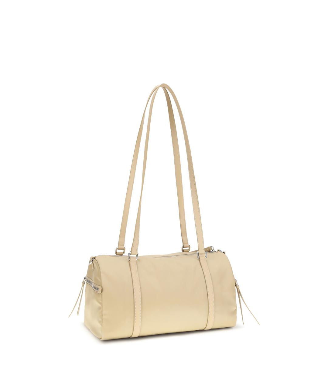 PRADA Бежевая тканевая сумка через плечо, фото 3