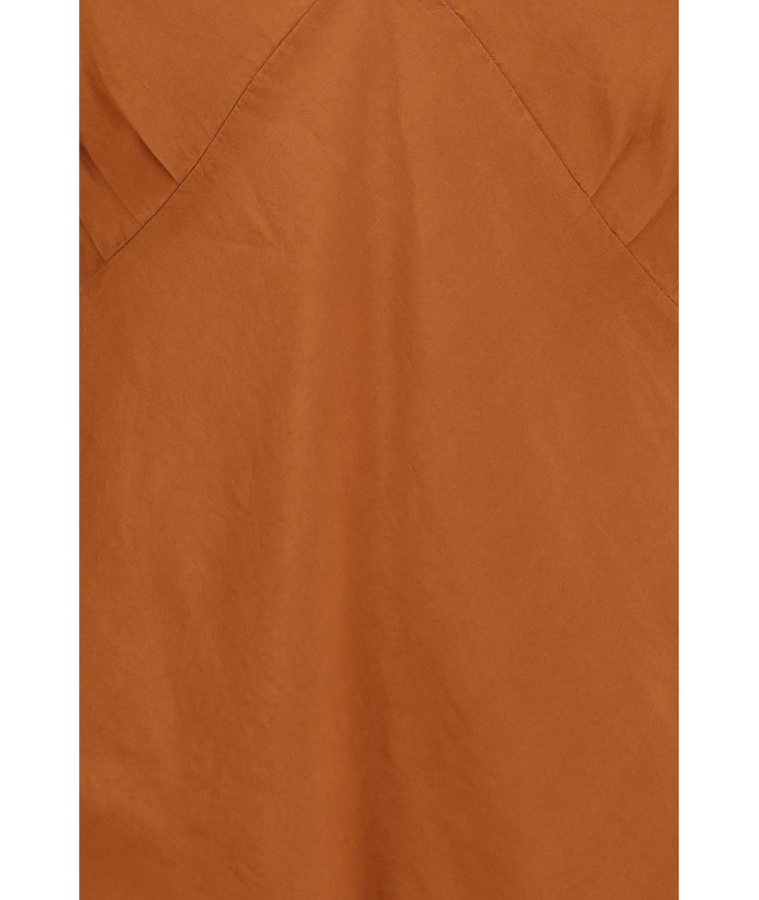 FORTE FORTE Коричневая шелковая майка, фото 3