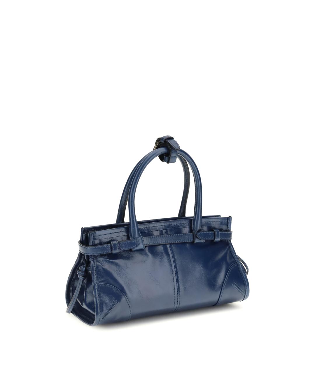 PRADA Синяя кожаная сумка тоут, фото 3