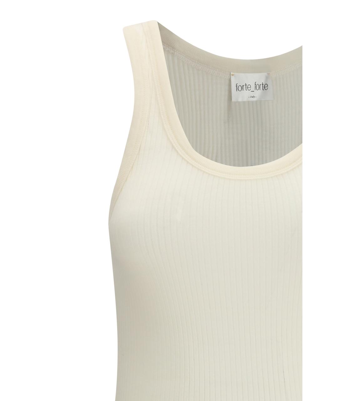 FORTE FORTE Бежевая шерстяная майка, фото 3