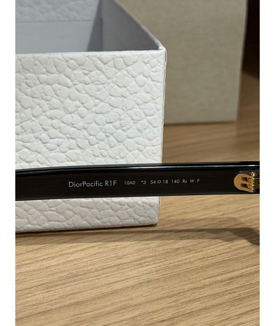 CHRISTIAN DIOR Черные пластиковые солнцезащитные очки, фото 5