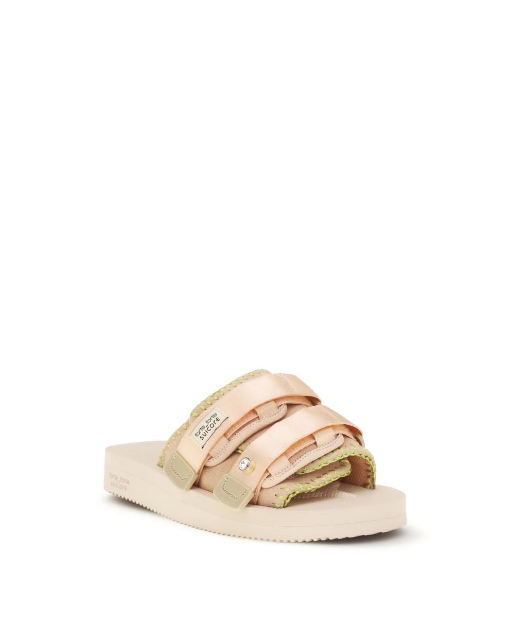 FORTE FORTE Бежевые текстильные сандалии, фото 2