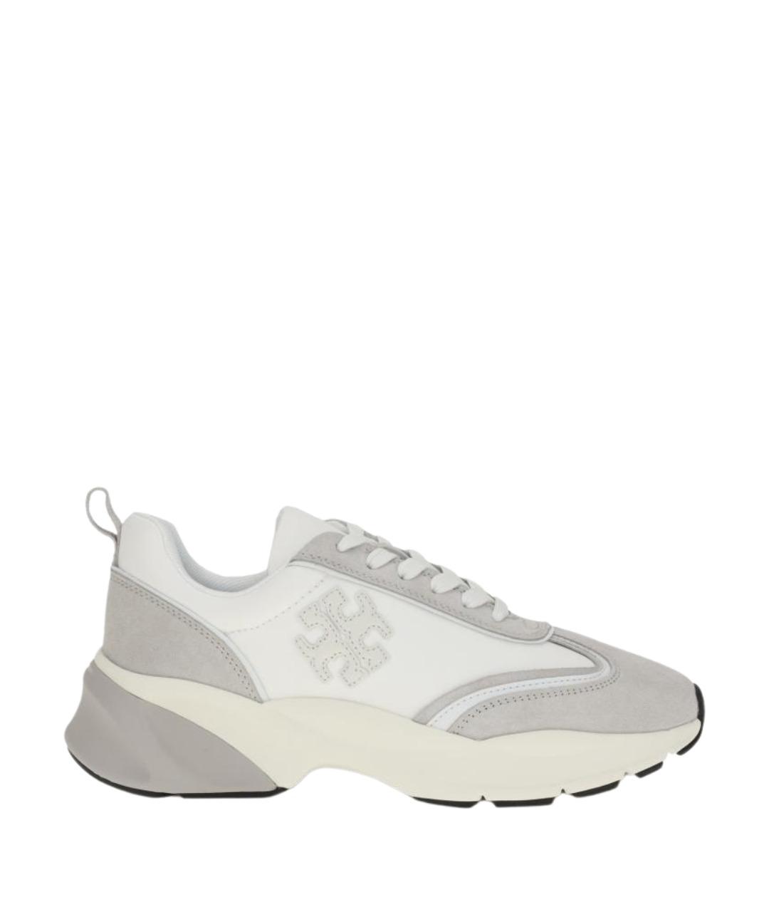 TORY BURCH Белые замшевые кроссовки, фото 1