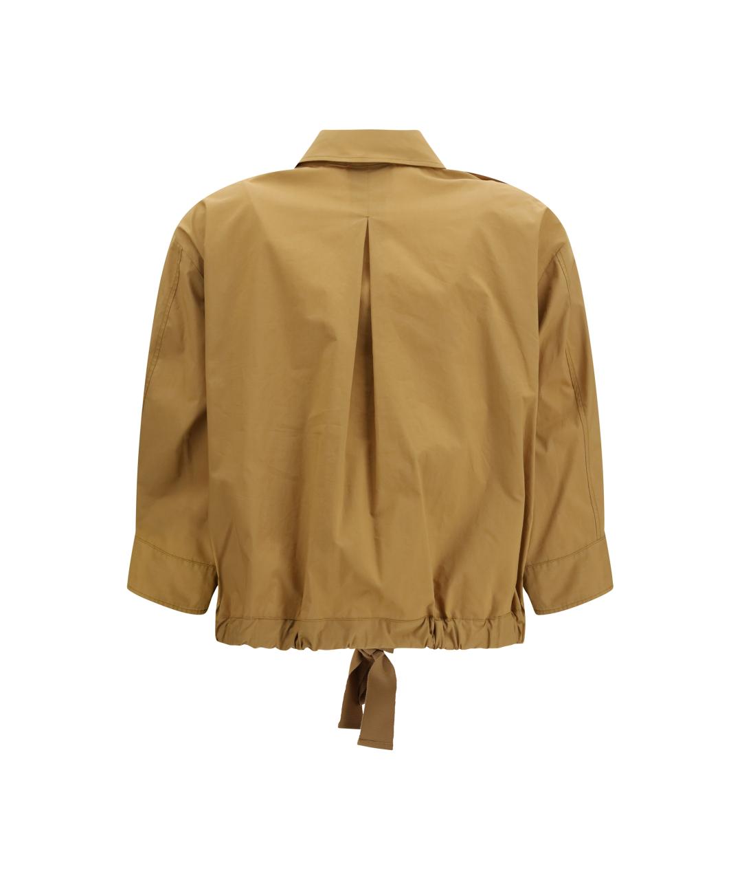 FORTE FORTE Золотая хлопковая рубашка, фото 2