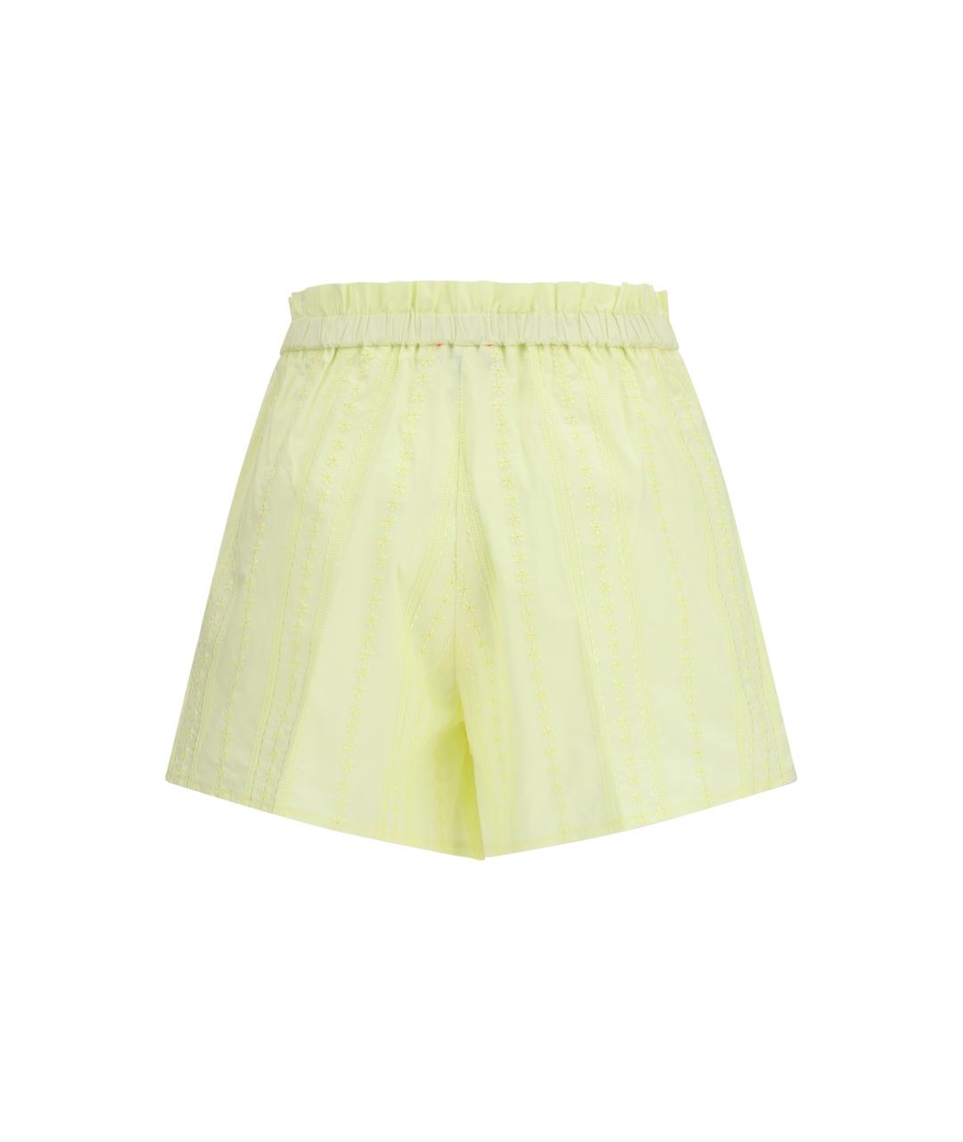 FORTE FORTE Желтые хлопковые шорты, фото 2