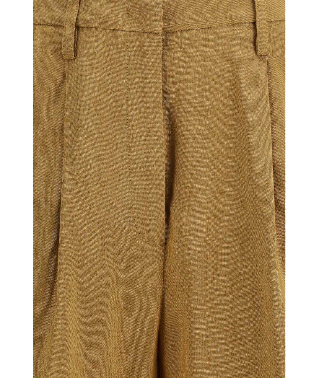 FORTE FORTE Горчичные льняные шорты, фото 3