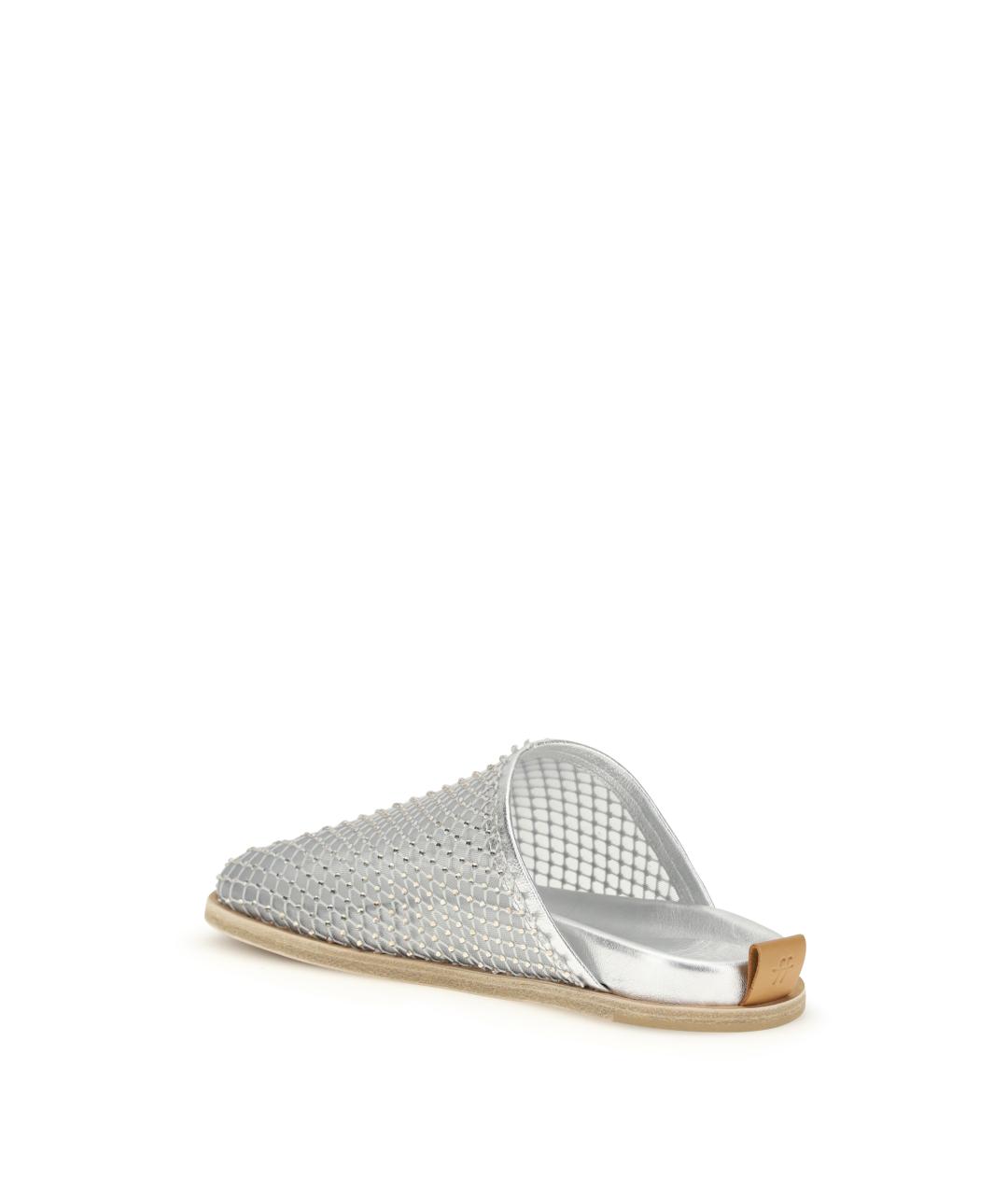 FORTE FORTE Серебряные кожаные мюли, фото 3