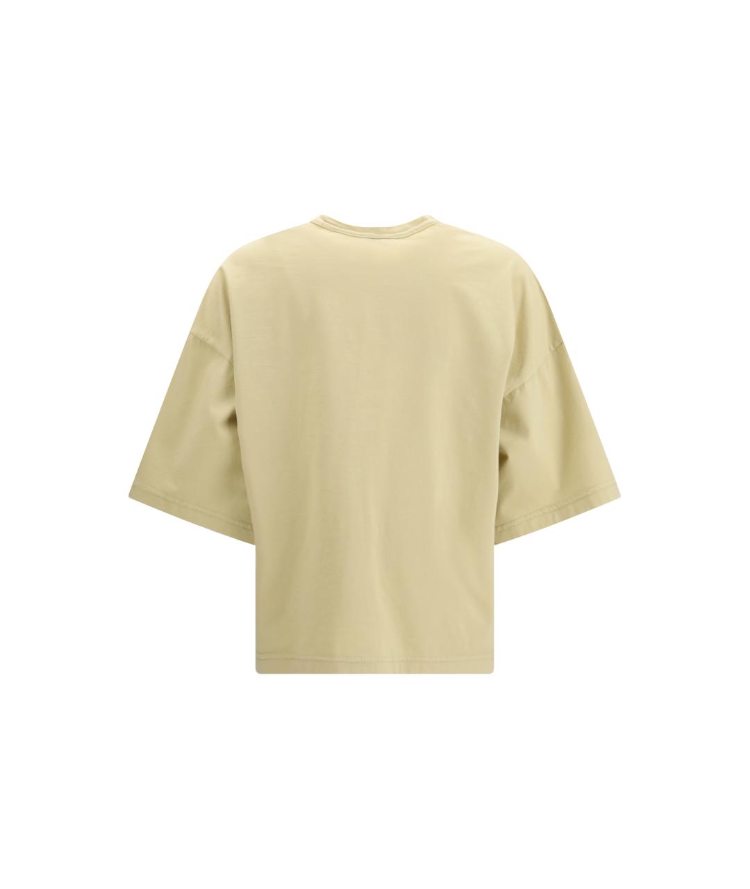 FORTE FORTE Бежевая хлопковая футболка, фото 2