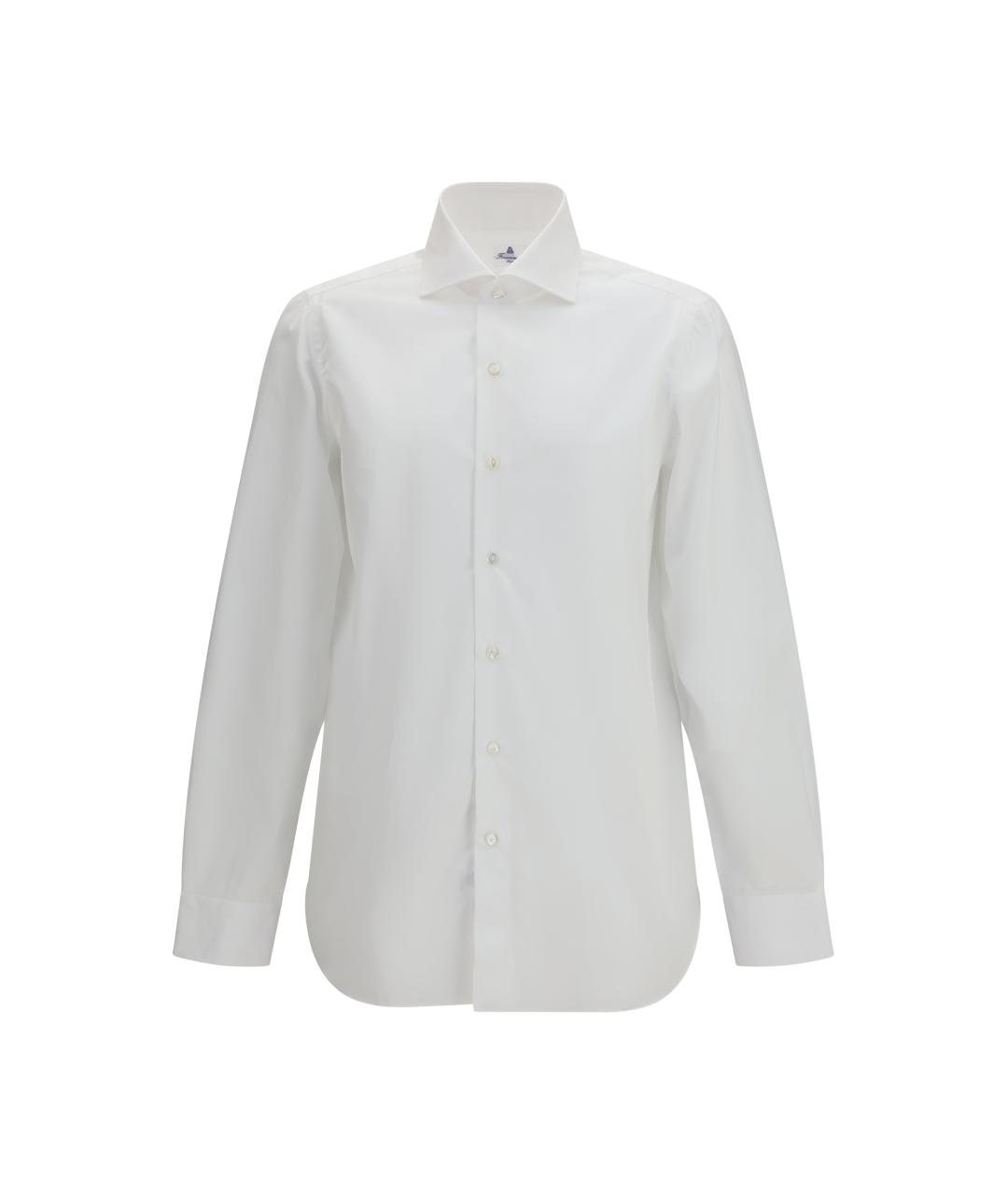 FINAMORE Белая хлопковая классическая рубашка, фото 1