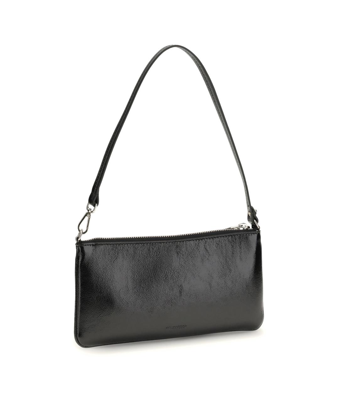 COURREGES Черная кожаная сумка через плечо, фото 3