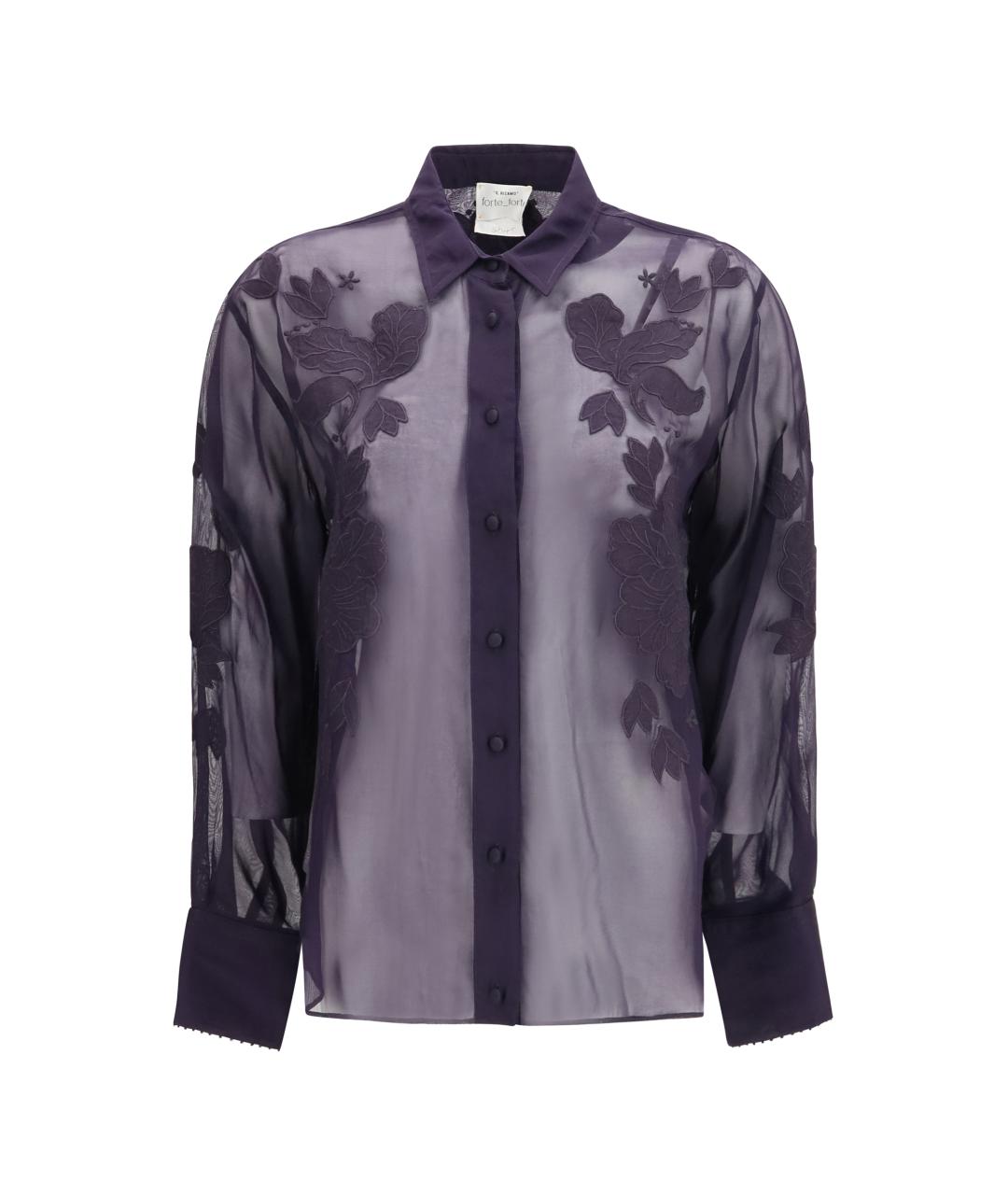 FORTE FORTE Черная вискозная рубашка, фото 1