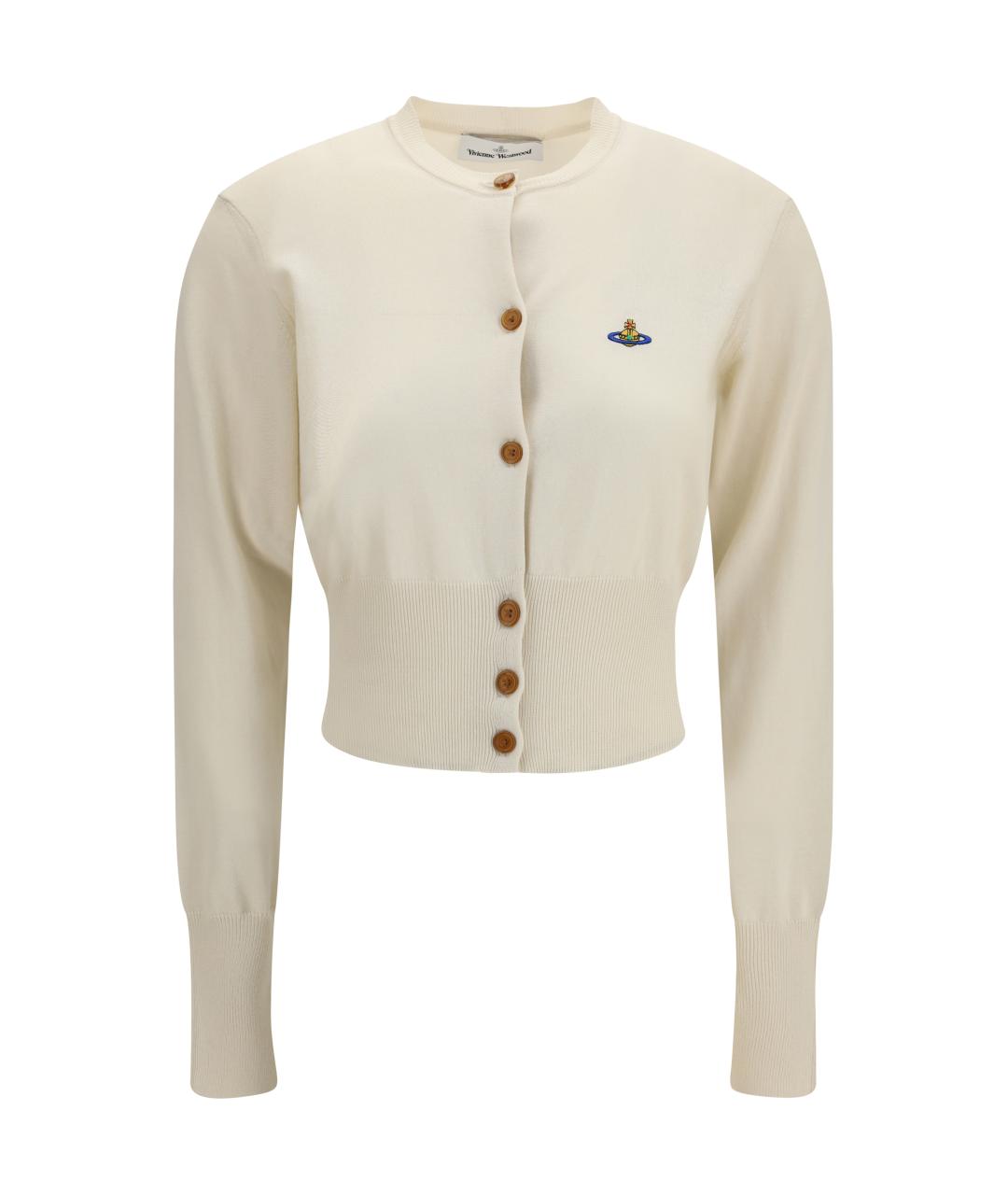 VIVIENNE WESTWOOD Бежевый хлопковый кардиган, фото 1