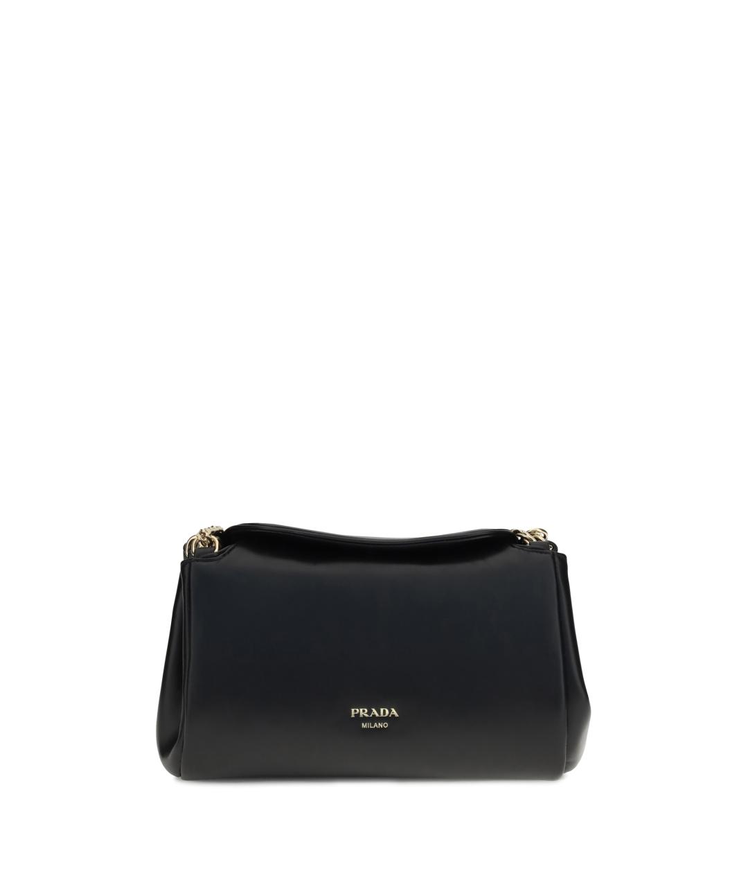 PRADA Черная кожаная сумка через плечо, фото 5
