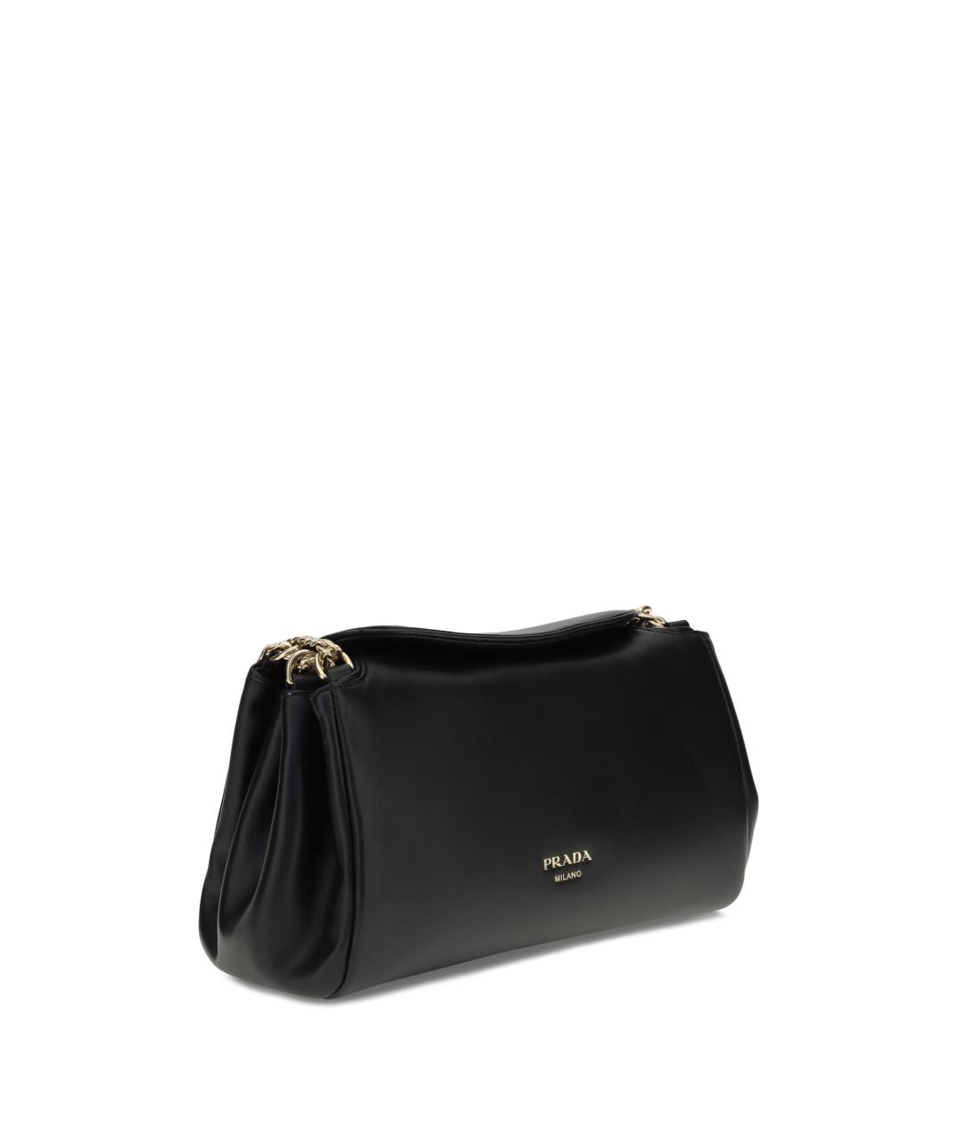 PRADA Черная кожаная сумка через плечо, фото 2