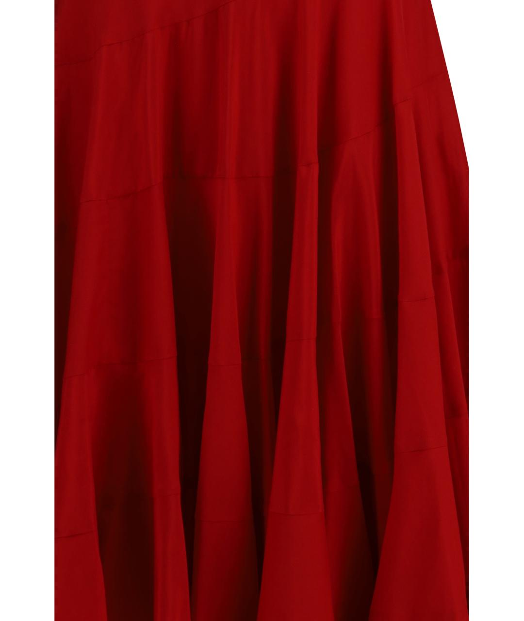 TORY BURCH Красное хлопковое повседневное платье, фото 3