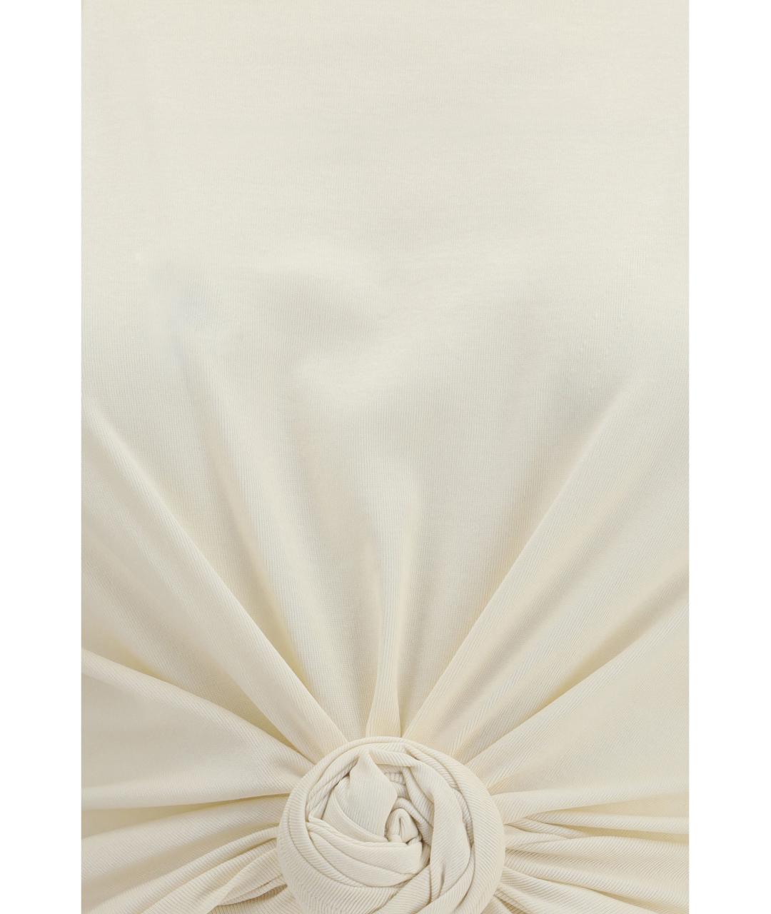 MAGDA BUTRYM Бежевая хлопковая майка, фото 3