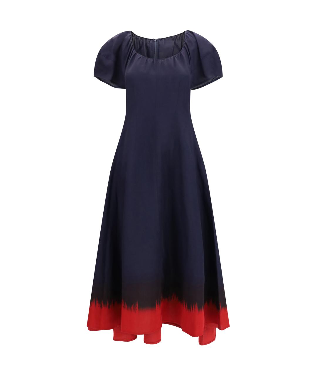 TORY BURCH Темно-синее вискозное повседневное платье, фото 1