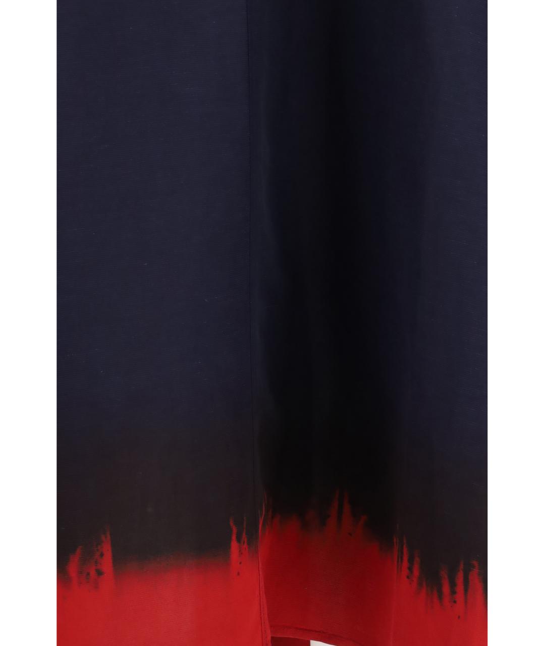 TORY BURCH Темно-синее вискозное повседневное платье, фото 3