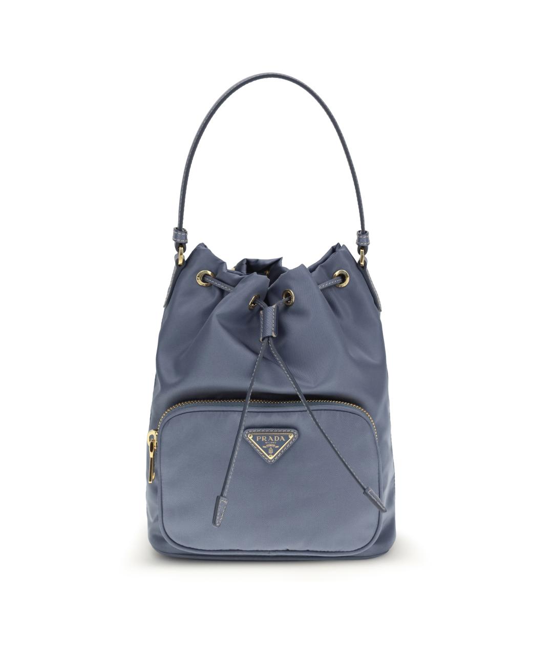 PRADA Голубая синтетическая сумка через плечо, фото 1