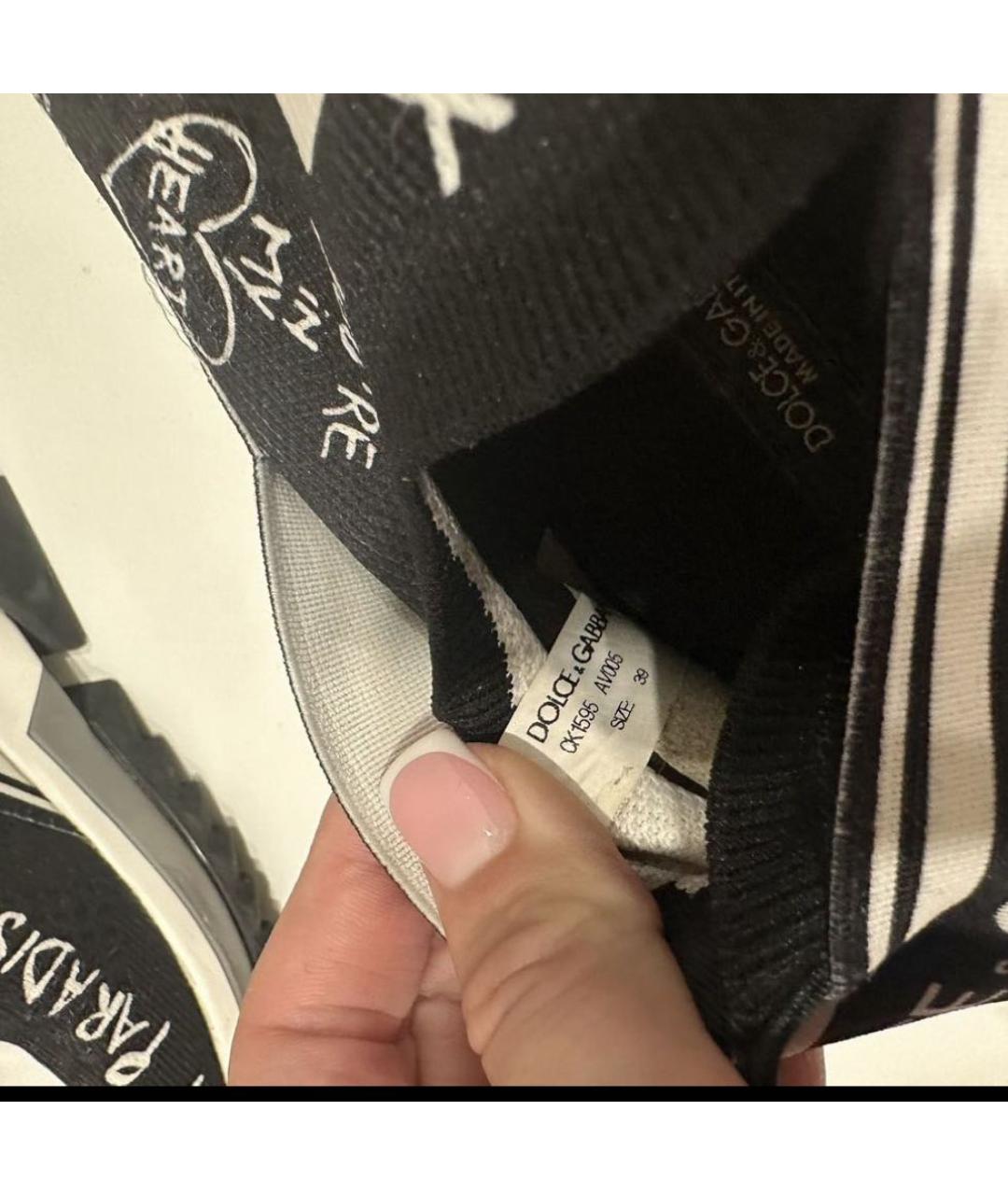 DOLCE&GABBANA Черные кроссовки, фото 3
