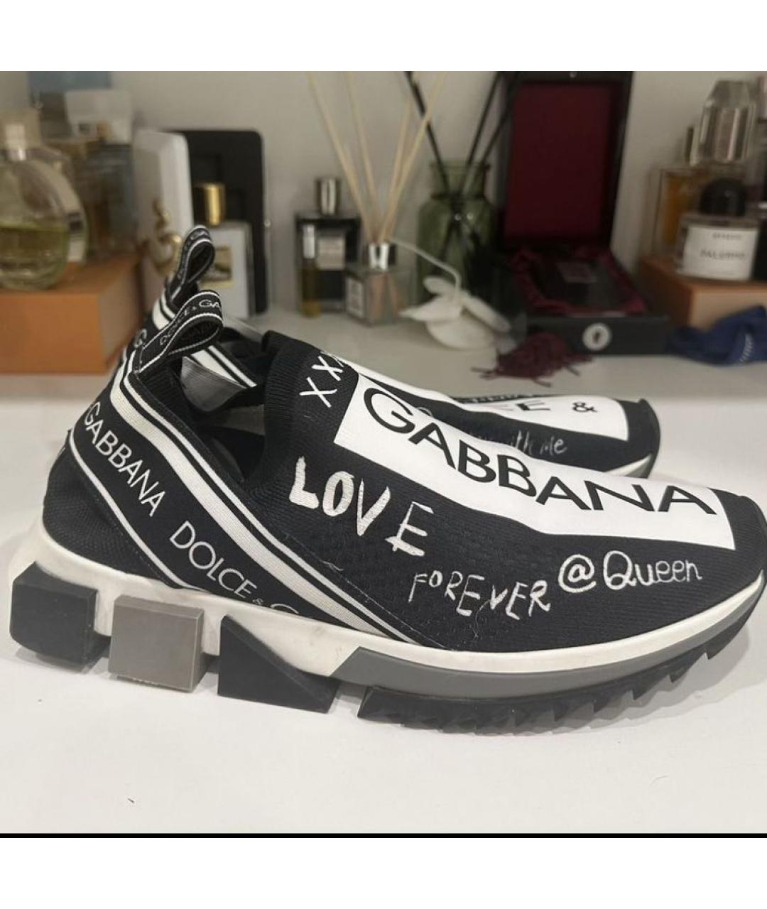 DOLCE&GABBANA Черные кроссовки, фото 5