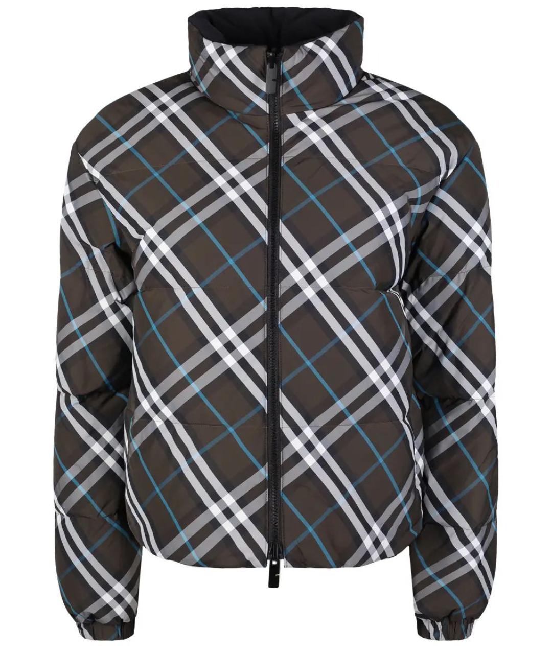 BURBERRY Коричневая полиамидовая куртка, фото 5