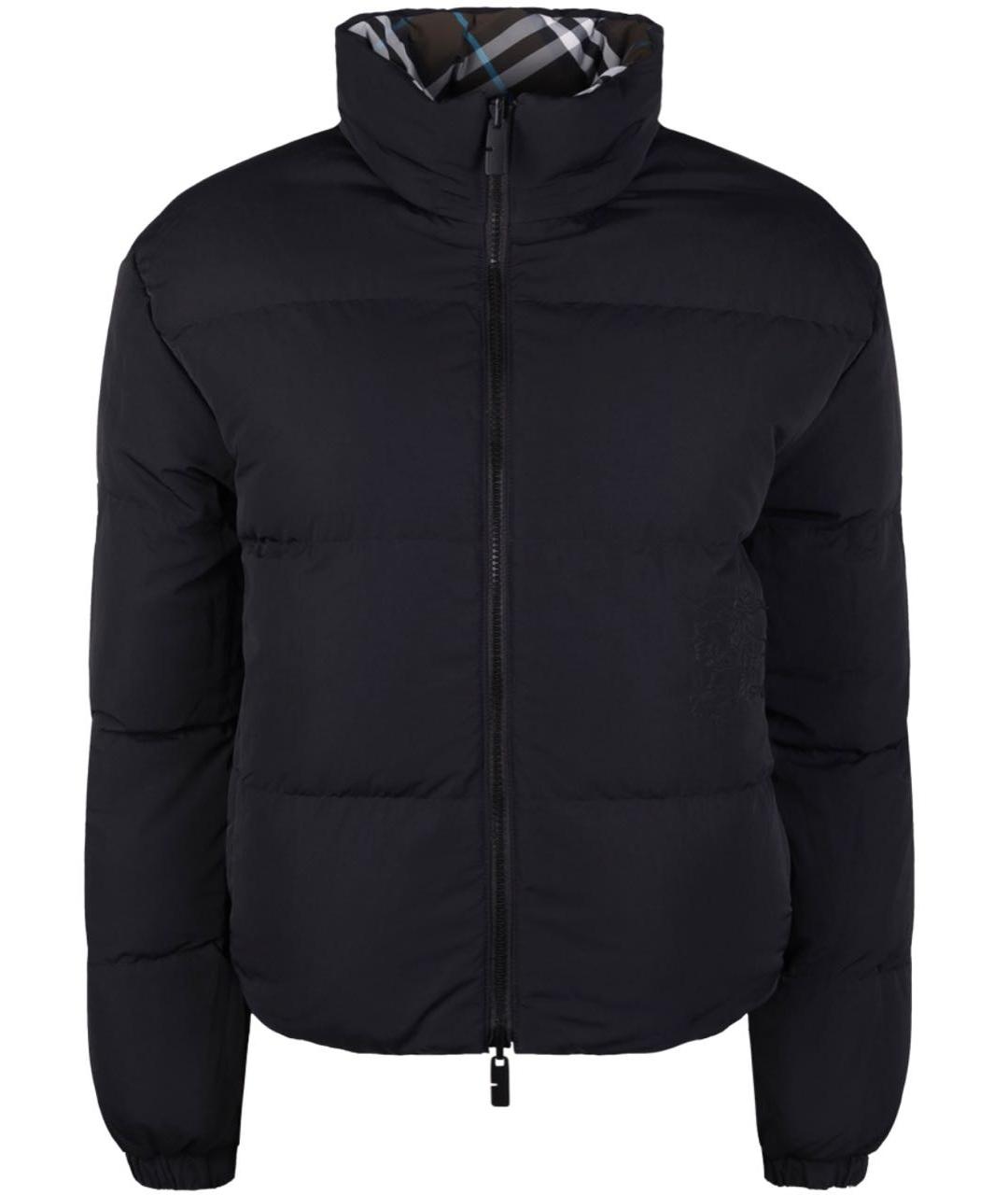 BURBERRY Коричневая полиамидовая куртка, фото 4