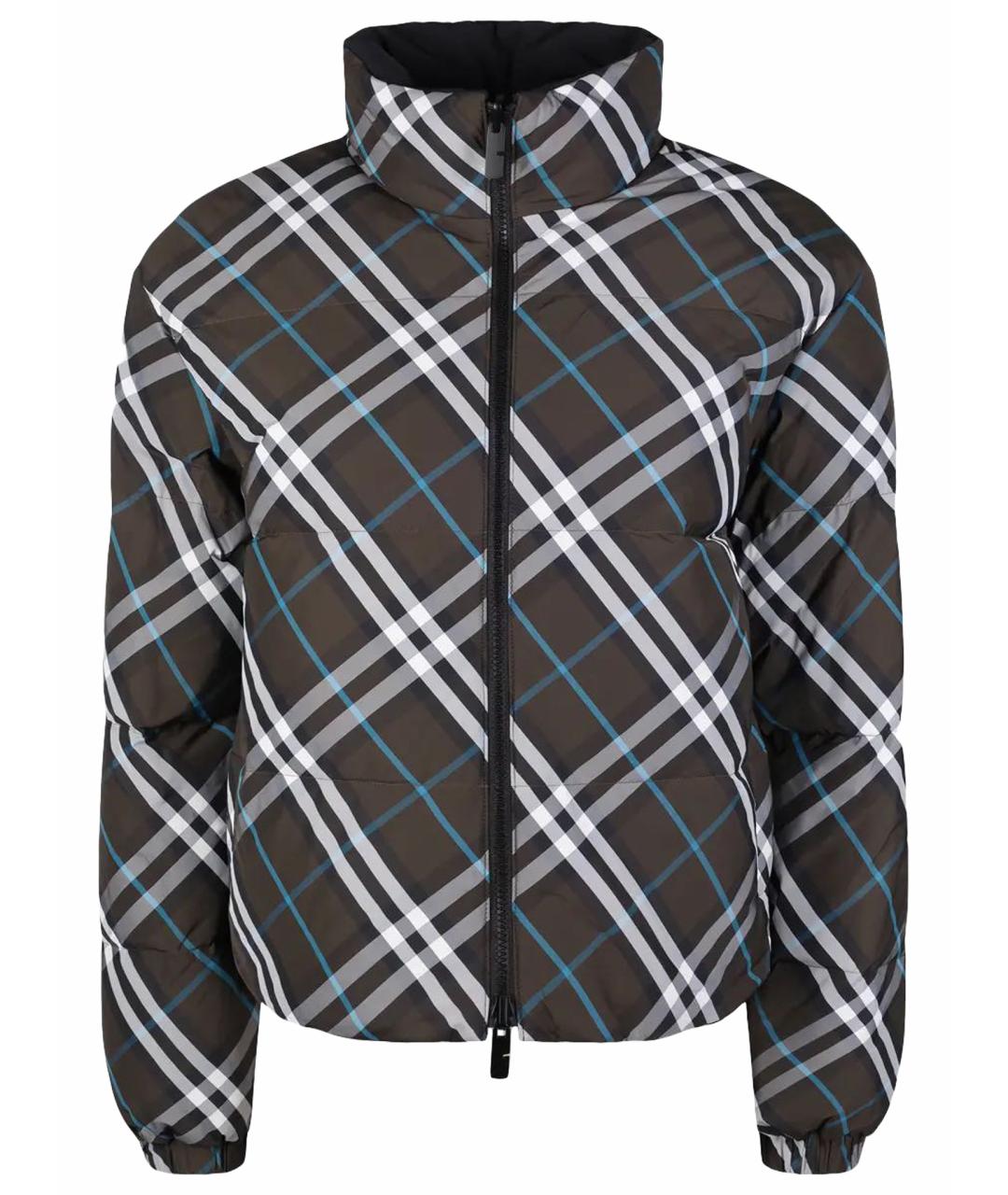 BURBERRY Коричневая полиамидовая куртка, фото 1