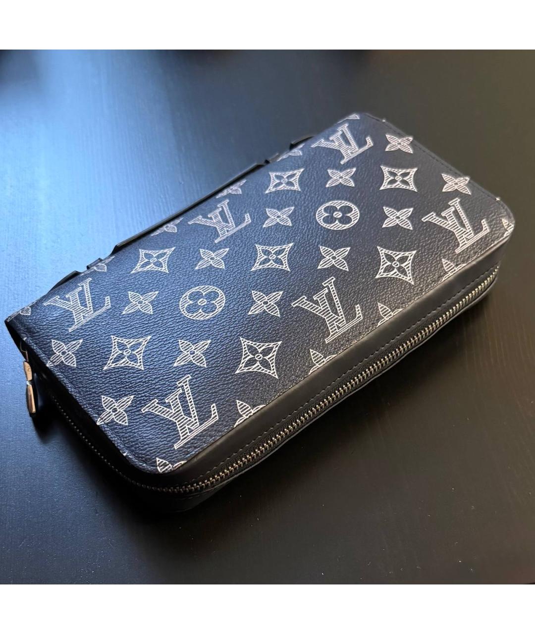 LOUIS VUITTON Синяя барсетка, фото 5